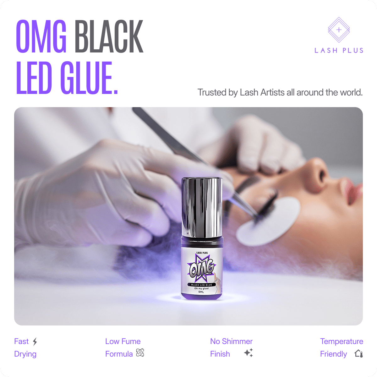OMG! LED Glue - Lash Plus