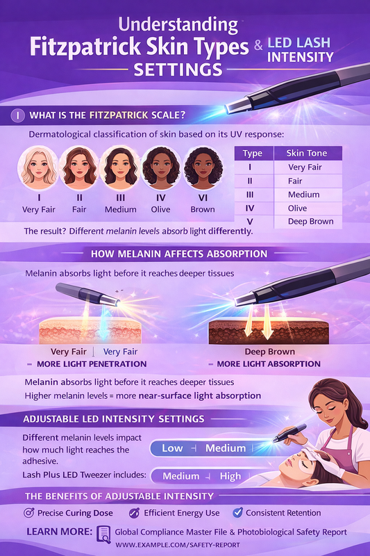 Understanding Fitzpatrick Skin Types and LED Lash Intensity Settings