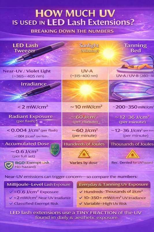 How Much UV Is Used in LED Lash Extensions? Breaking Down the Numbers