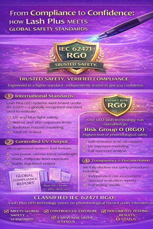 From Compliance to Confidence: How Lash Plus Meets Global Safety Standards