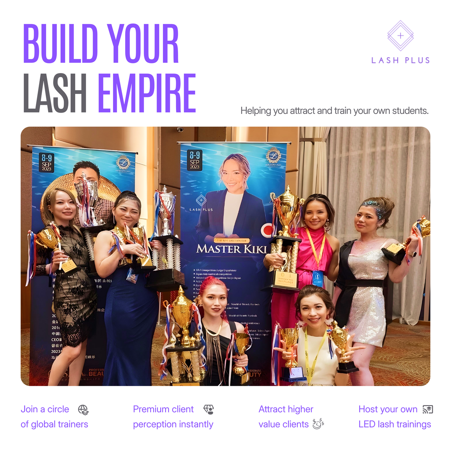 Lash Plus Certified Trainer Program – LED Lash Extension Training