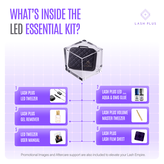 Lash Plus - LED Tweezer Essentials Kit