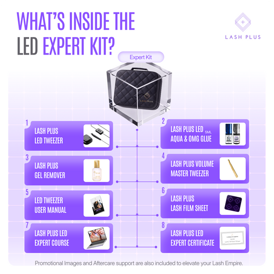 Lash Plus - LED Tweezer Expert Kit