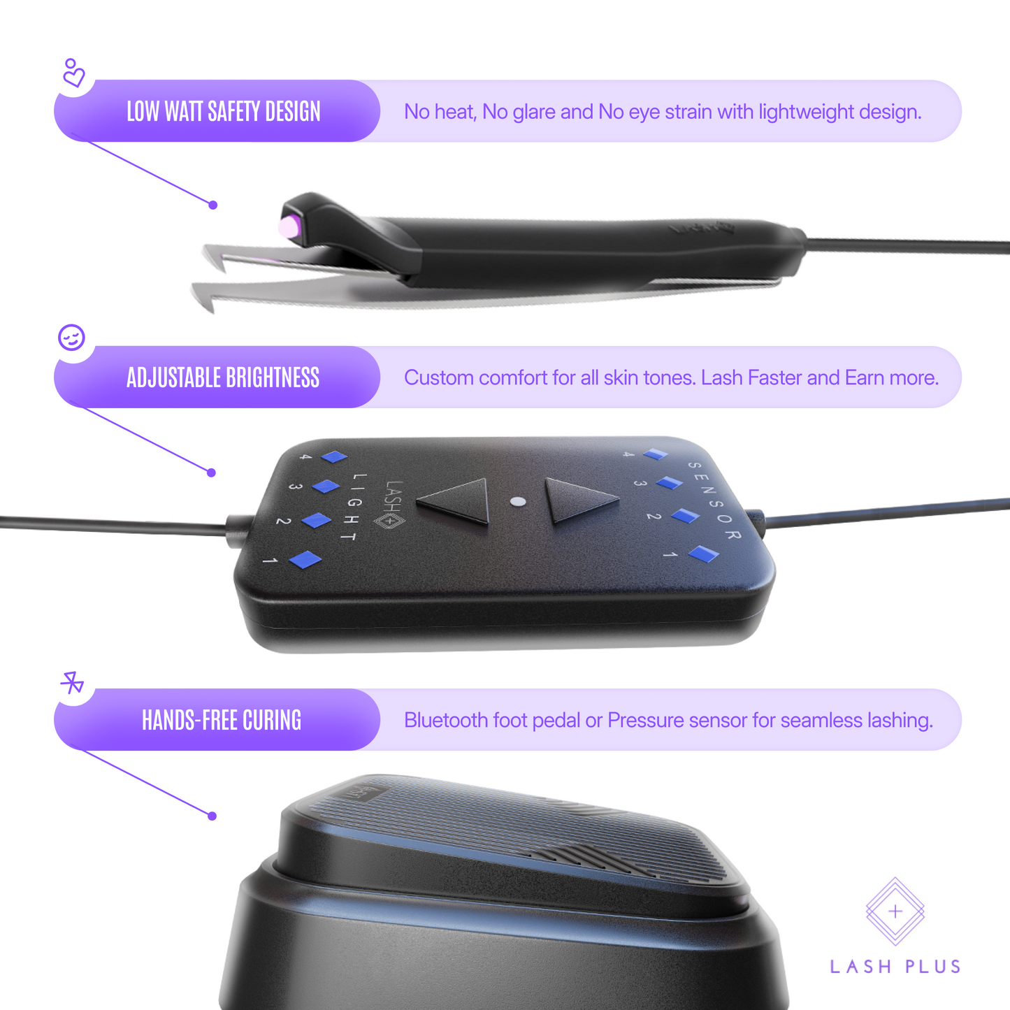 Lash Plus - LED Tweezer