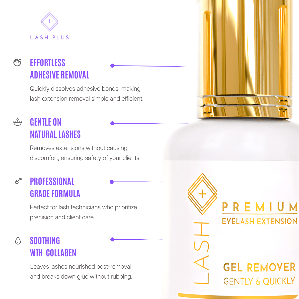 Gel Remover - Lash Plus