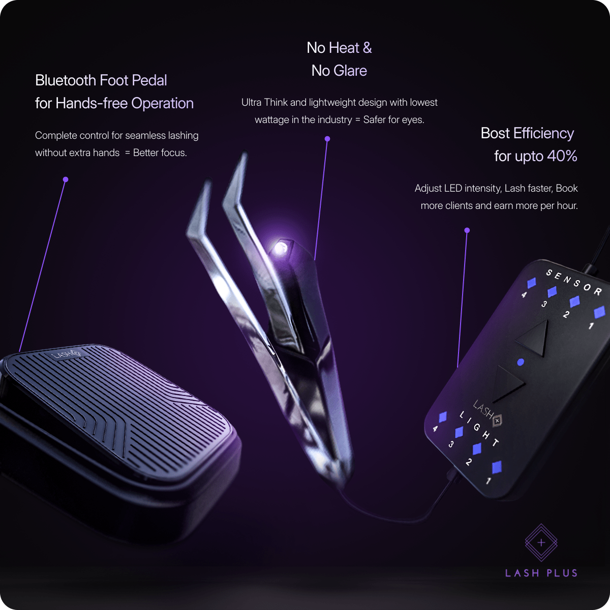 Lash Plus - LED Tweezer - Lash Plus