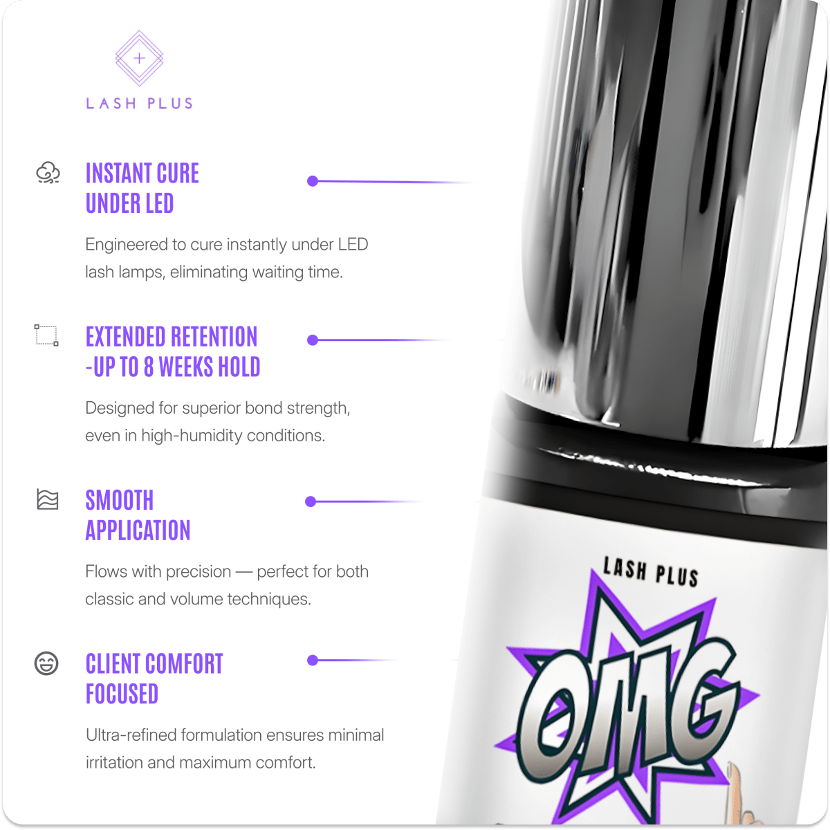 OMG! LED Glue - Lash Plus