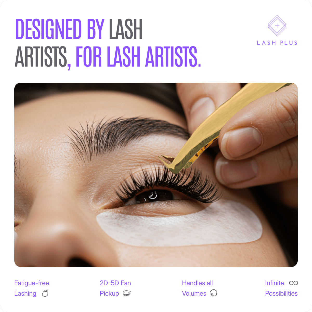 Volume Master Tweezers - Lash Plus